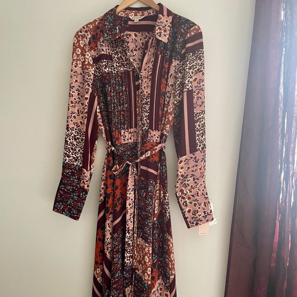 NWT Nanette Lepore Floral Patchwork 70'S Style SIZE 8